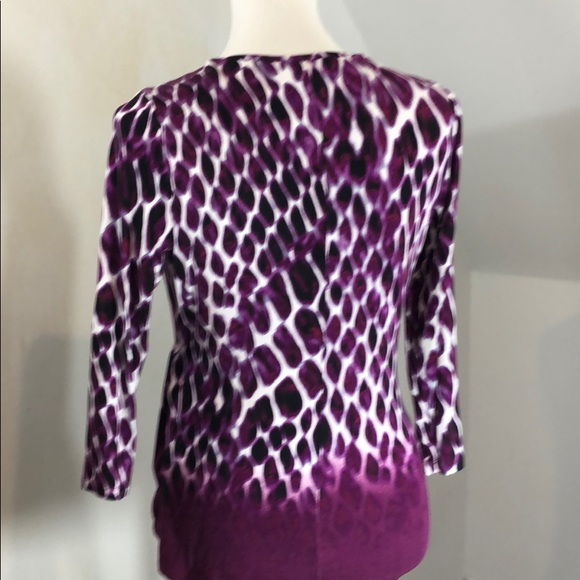 Faux wrap Calvin Klein knit top - Picture 4 of 6